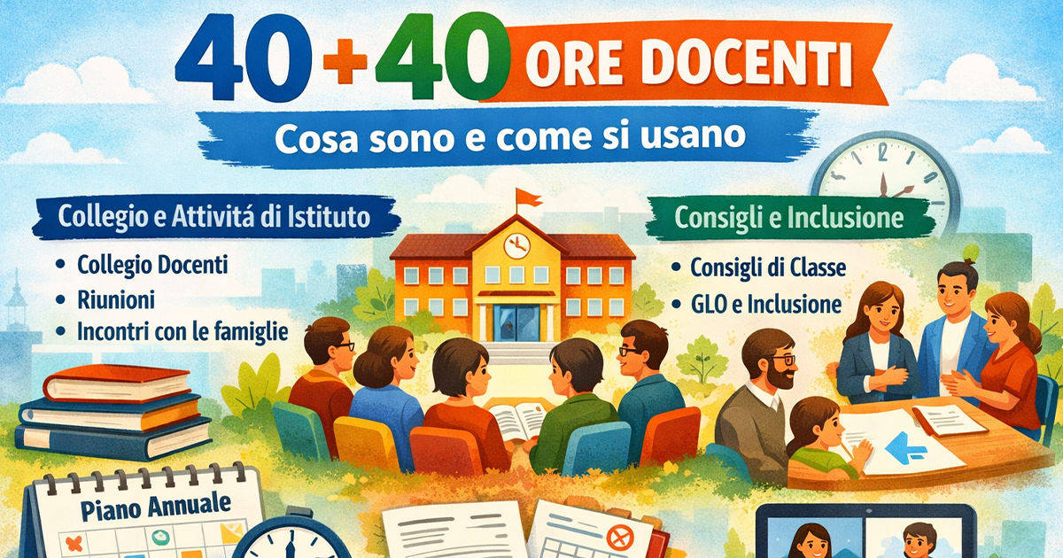40 + 40 ore docenti